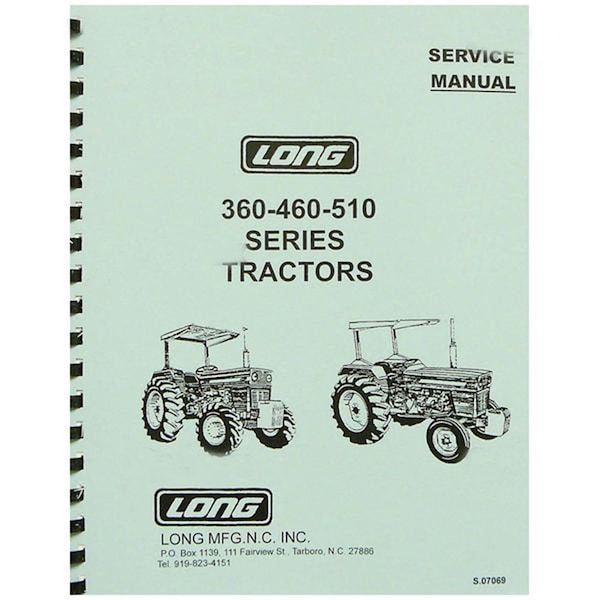 Aftermarket Service Manual For Long Tractor 360 460 460DT 460SD 460V 510 510DT MAR60-0005 - main